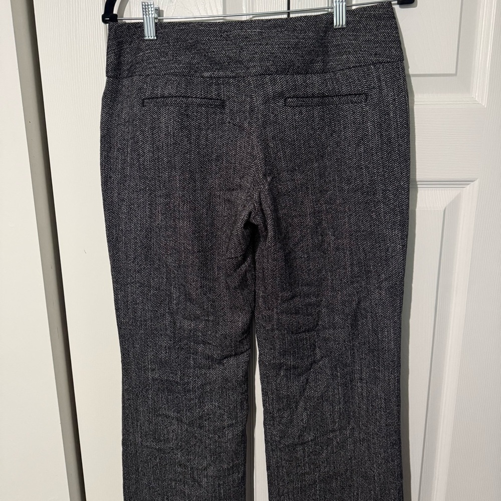 Express Gray Herringbone Dress Pants